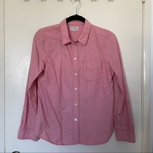 Madewell women’s Broadway & Broome Red button down shirt size M
